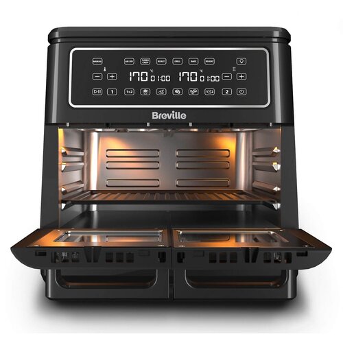 Air Fryer Frytkownica beztłuszczowa BREVILLE VDF130X 11l z podwójnym koszem