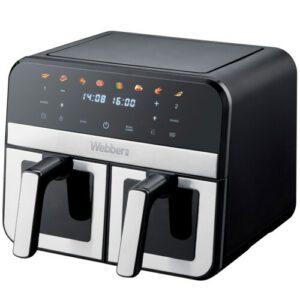 Air Fryer Frytkownica beztłuszczowa WEBBER AF900 9l z podwójnym koszem i 8 automatycznymi programami