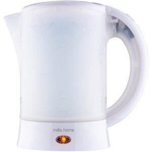Czajnik turystyczny MILLA HOME MTK100WE Biały 650W pojemność 0,6L 2 kubki