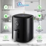 Air Fryer Frytkownica beztłuszczowa EXTRALINK SJ-400 4l Wi-Fi programator czasowy