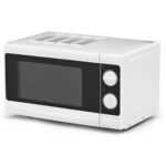 Kuchenka mikrofalowa AMICA AMG17M70V 700W średnica 24.5 cm pojemność 17L MultiWave System Biało-czarny