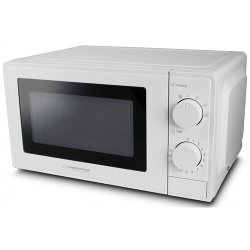 Kuchenka mikrofalowa ESPERANZA Estofado EKO011W 700W średnica 24.5 cm pojemność 20L Biały