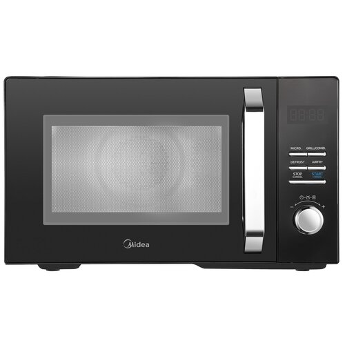 Kuchenka mikrofalowa MIDEA MAC23XF 800W średnica 27 cm pojemność 23L Grill Inverterquattro Czarny