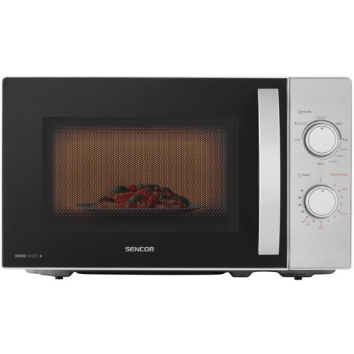 Kuchenka mikrofalowa SENCOR SMW 4320SS 700W średnica 25.5 cm pojemność 20L Srebrno-szary