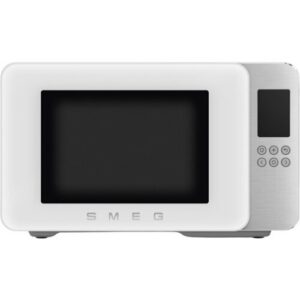 Kuchenka mikrofalowa SMEG Collezione MOC01WHMEU 1900W średnica 28 cm pojemność 29l Technologia Inverter Auto Defrost Quick Start Biały