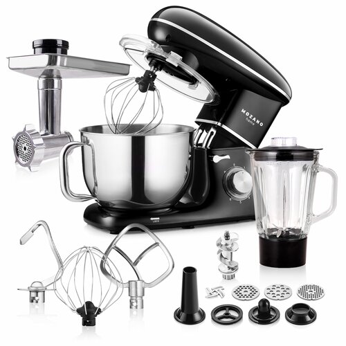 Robot kuchenny planetarny MOZANO Rob 02 2000W z blenderem kielichowym Czarny